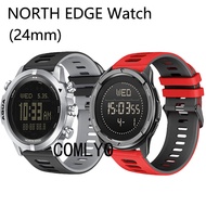 For NORTH EDGE ALPS APACHE 3 50MM EVOQUE 2 Strap Smart Watch Silicone Wristband Band Men's Belt
