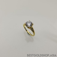 22k / 916 gold solitaire ring