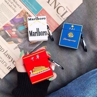 立體煙盒合集airpods1/2代華子保護套Pro無線藍牙趣味3代蘋果軟殼