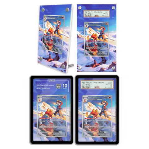 Anime Art Display for Pokemon Magcargo Mega Evolution Anime Games Expand Art Acrylic Protective Case
