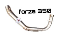 คอท่อสแตนเลส Forza 350 สวมปลายท่อแต่งขนาด 2 นิ้ว(51 มิล)