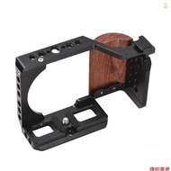 Andoer Camera Cage Aluminum Alloy Video Cage with Cold Shoe Mount 1/4 Inch & 3/8 Inch Threads Replac