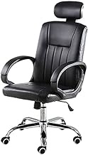 Gaming Chair, Computer Chair, Computer Desk Chair Liftable Home Office Chair with Armrests Ergonomic Headrest Design Rotating Pu Wheels Desk Chair Pink (Color : Black) (White) little surprise