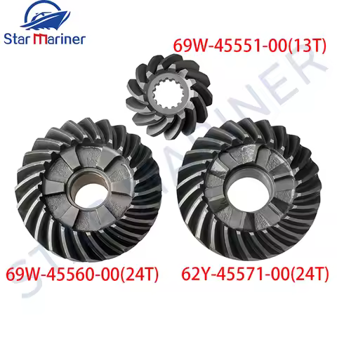 69W Gear Set 69W-45560-00 69W-45551-00 62Y-45571-00 For Yamaha Outboard Motor 4T F40 F50 F60 Seapro 