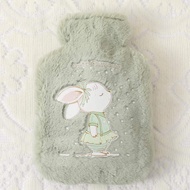 Warm Plush Rabbit Fur Hot Water Bottle