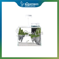 Nepall Small Landscape Sky CIty Mini Aquarium Set Ultra White Glass Fish Tank Set Desktop 18cm/22cm 