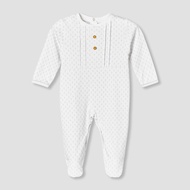 Babyshop Giggles Cotton Round Neck Long Sleeves Sleepsuit With Button Applique