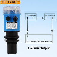 เครื่องวัดระดับถังน้ำอัลตราโซนิกเอาท์พุท4-20mA RS485เครื่องวัดเซ็นเซอร์0-10เมตรเครื่องส่งสัญญาณระดับ