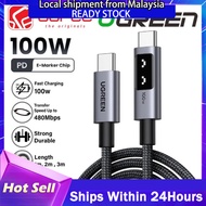 UGREEN UNO L509 CABLE E-MARKER USB-C TO USB-C FAST CHARGING 100W/TYPE C PD 3.0/ TRANSFER SPEED UP TO