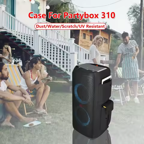 Speaker Storage Bag for JBL Partybox 310 Large Capacity Travel Carrying Case Foldable Speaker Box Br