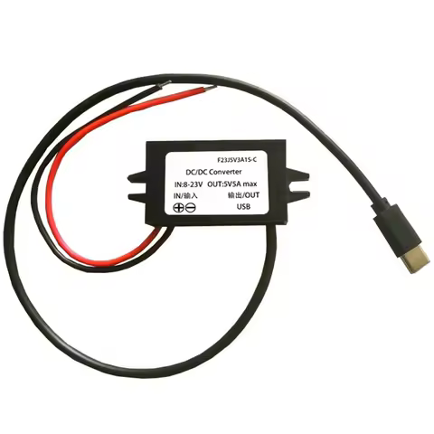 1pc 12V/24V To 5V USB C Step Down Converter 5A 25W DC Converter Step-down Module Power Charging Adap
