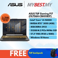 ASUS TUF Gaming F17 FX706H-CBHX185T Gaming Laptop (i5-11400H/ 8GB 2933MHZ/ 512GB M.2/ RTX3050 4GB/ FHD 144Hz/ W10)