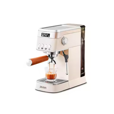 Pro Semi-Automatic Espresso Machine 20Bar Pressure, Compact for Small Kitchens, Built-in Milk Frothe