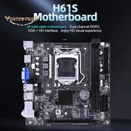 H61S Computer Motherboard H61 Computer Motherboard H61S Desktop Motherboard LGA 1155 2XDDR3 Slots Up to 16G PCI-E 16X 100M Ethernet ITX H61 Desktop Motherboard