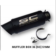 Sc-project muffler 36 51mm (bk)