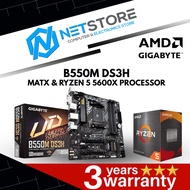 PWP GIGABYTE B550M DS3H mATX & AMD RYZEN 5 5600X PROCESSOR