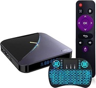 Android TV Box 11.0, 4GB RAM 64GB ROM S905W2 Quad-Core Support Cast Screen 2.4G/5G Wifi BT 4.0 3D 8K