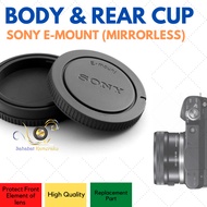 SONY Front Lens Rear Cap Rear Camera Lens Cover E-mount Mirrorlesssony Nex Alpha ZV-E10 NEX 3 5 6 7 