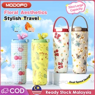 MODOFO 32oz Tumbler Thermos Bottle with Straw Aesthetic Tumbler Botol Air Tahan Sejuk Aquaflask Tumb