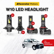 [PERODUA] Viva 2PCS 1:1 Car LED Headlight Foglight Bulb Hi/Lo Beam H4 Lampu Depan Kereta 60W