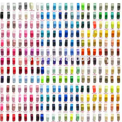 100% Polyester Plain Solid Color Double-Sided Satin Ribbon Double Face Satin Ribbon DR01