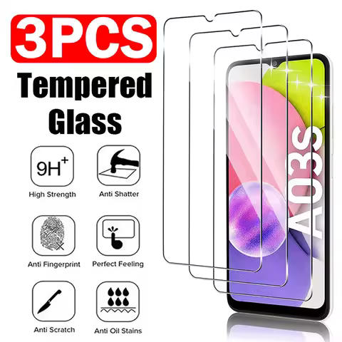 3PCS Tempered Glass For Samsung Galaxy A02 A22 4G A32 5G A72 Screen Protector on Samsung A03 A23 A33