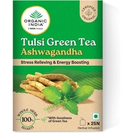 Organic India Tulsi Green Tea Ashwagandha 25x1.8g .