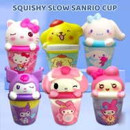 Squishy Sanrio CupCake Character Cinnamorol Kuromi Melody Hello Kitty Children's Toys