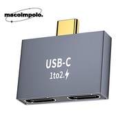 USB C Male to Dual USB C Female Conventer Adapter Extension Connector PD Charger