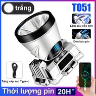 【Sạc 1 lần một tháng】 Đèn Pin Đội Đầu XJ 503 đèn đội đầu siêu sáng Chống nước Thời lượng pin lên đến