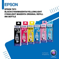 Epson T673 Black/Cyan/Magenta/Yellow/Light Cyan/Light Magenta Original Refill Ink Bottle