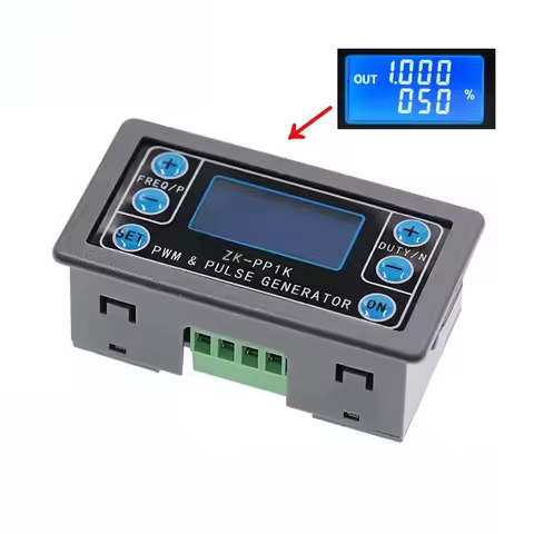ZK-PP1K PWM Motor Speed Controller Regulator Module Pulse Frequency Duty Cycle LCD Display Motor Spe