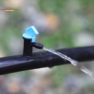 TRTR 50pcs 4L/8L/16L Flag Dripper 1/4" Barbed Steady Flow Micro Drip Irrigation Emitter Garden s Flo