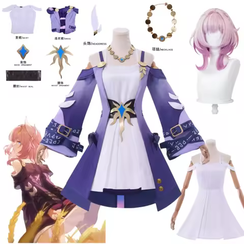 Honkai Star Rail Cyrene Cosplay Anime Game Costume Wig for Woman Christmas Halloween Party