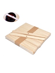 5-100PCS Wooden Wax Core Holder Cup, Wax With Hole Wooden Stick Wax Core Retainer 4.49"*0.39" DIY Ca