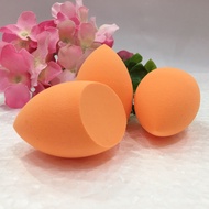 GUJHUI 1 Pcs Orange Color Puff Makeup Cosmetic Skin Foundation Eggs Shape Sponge