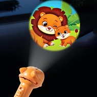 Flashlight Projector Torch Lamp Toy Early Education Toy For Kid Holiday Gift Light Up Toy H4t9