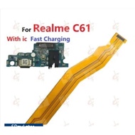 Charging board for Realme C61 Main board flex cable RMX3939