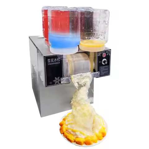 Mvckyi Automatic Korean Bingsu Machine Snow Ice Maker Snow Flake Ice Shaver Machine Milk Snow Flakes