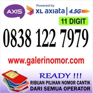 Nomor Cantik Axis 11 Digit Axiata Prabayar Support 4.5G Jaringan XL Nomer Kartu Perdana 0838 122 7979