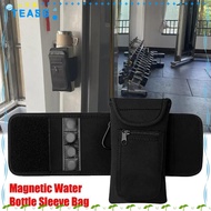 TEASG Magnetic Water Bottle Bag, Portable Exercise Equipment Gym Bottle Pouch, Durable Elastic with 