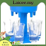 [Laicee.my] 6 Shot Glass Dispenser Wine Whisky Liquor Holder Rack Party Drinking Tools
