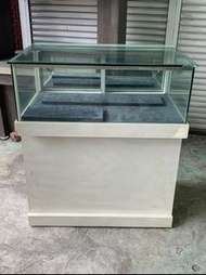 非凡二手家具 【全館自取價】烤白 3.3尺展場展示櫃*櫃台*吧檯*珠寶櫃*手機櫃*飾品櫃*擺飾櫃*收納櫃*玻璃櫃