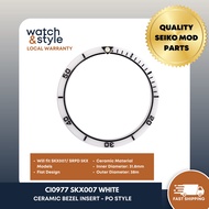 CI0977 SKX007/SRPD White Ceramic Bezel Insert - PO Style