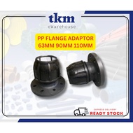 [TKM] 63MM/90MM/110MM POLY FLANGE ADAPTOR HDPE PIPE POLY FITTINGS BLACK