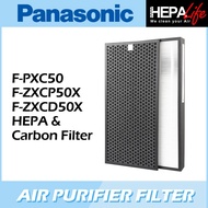 Panasonic F-PXC50 F-ZXCP50X F-ZXCD50X Compatible Hepa & Carbon Filter - Hepalife