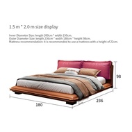 HOMIE LIFE Leather bed Frame เตียงนอน 6 ฟุต 5 ฟุต เตียงติดพื้น หัวเตียงนอน soft bag H04