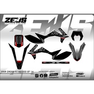 Decal Sticker - Decal Sticker cross x 150-200 gt Zeus SC 14