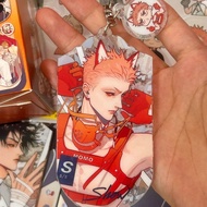 Don't Close Mountain Anime Keychain Women Mian Yi Acrylic Key Chain Man 19 Days Keyring Pendant Orna