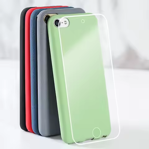 2-in-1 Soft Protective Shell Skin Case Cover for Apple iPod Touch 7 7th 6 6th 5 Tempered Glass Scree